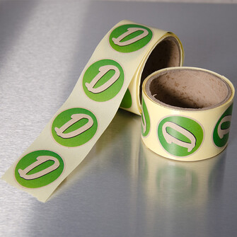 Etiketten Graspapier