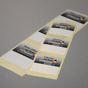 Etiketten Haftpapier